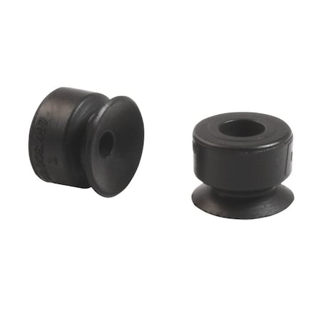 Fipa Flat vacuum cup diam. 8 mm, NBR black 102.008.497.1